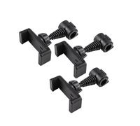 YUPEIUKLI 3pieces Cellphone Holder for Microphone Stand 360 Degree Rotate Multi Angles Adjustable Mic Stand Holder Mount