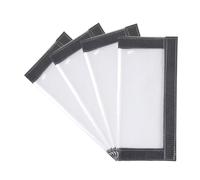 YUPEIUKLI 4pieces Clear PVC Lures Bag Fishing Hook Protective Wrap Covers Case Fishing Baits Carry Pouches Fishing Tackle Storage Bag