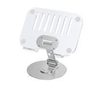 YUPEIUKLI Acrylic Tablet Stand 360 Degree Rotatable Desk Stand Adjustable Clear Tablet Holder Desktop Lazy Bracket Stand