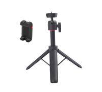 YUPEIUKLI Extendable Small Camera Tripod Aluminum Handheld Tripod Ballhead with Phone Clip Holder For Phone DSLR Camera