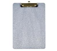 YUPEIUKLI Glittering Acrylic Clipboard Document Organiser Writing Board with Metal Clip Retactable Hanging Hook for Office School