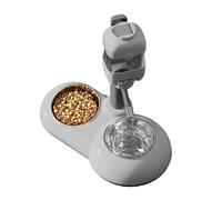 YUPEIUKLI Height Adjustable Dog Feeder Waterer Puppy Food Bowl Water Feeder Large Capacity Raised Height Adjustable