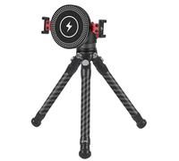 YUPEIUKLI Phone Tripod, Tripod for Smartphone & Selfie Stick Tripod with Wireless Charger Extendable Phone Tripod Stand