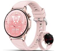 YUPENG 2026 Women's Smartwatch with ECG/HRV/BMI/Blood Pressure/Menstrual Cycle, 1.32 Inch AMOLED Health Watch with Phone Function, 24H Heart Rate / Sleep Monitor / SpO2 / SOS Button Fitness Watch for