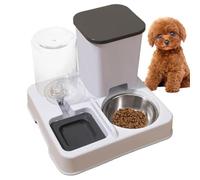 yupeuooe Automatic Cat Feeder | Self Feeder and Water for Dogs | Small to Medium Pet Food Dispensing and Drinking Supplies for Kittens Puppies at Home