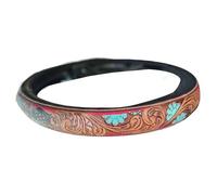 yupeuooe Car Steering Wheel Cover,Cowboy Decor for Truck Interior - Wear-Resistant Breathable Steering Wheel Cover for Car Truck SUV Sedan Van Offroad Vehicles Long-Distance Travel Summer