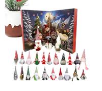 yupeuooe Christmas Gnomes | Christmas Countdown Calendar,Decorative Countdown Calendar for Stocking Stuffer Festive Holiday Party Favor Holiday Tradition Mantel