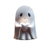 yupeuooe Ghost Statue | Cute Ghost Statue Halloween Desktop Decor | Festive Accent Table Centerpiece for Windowsill, TV Cabinet, Mantel, Desktop, Bookshelf