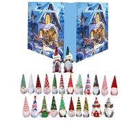 yupeuooe Gnome Countdown Calendar,24-Day Christmas Countdown Calendar Gnome Figure | Collectible Display Ornament Winter Keepsake for Teens Adults Kids Family Friends Couples