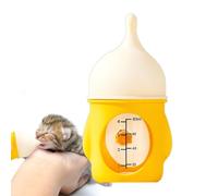 yupeuooe Kitten Feeding Bottle, Kitten & Puppy Nursing Feeder, Silicone Pet Milk Feeding Bottle, Anti-Choking Pet with Visual Scale