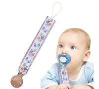 yupeuooe Pacifier Strap | Teether Toys for Boy Girl | Embroidered Pacifier Holder Leash for 0-3 Years Boys and Girls Fits for Most Teethers Toys