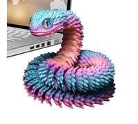 yupeuooe Printed Animals, Stress Toys Snake Toys, Printed Articulated Snake, Printed Snake Toys for Home and Office Decoration, Printed Fidget Toy