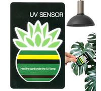 yupeuooe Reptile Sunlight Radiation Tester Card | Reusable Sunlight Radiation Sensor Card for Crawl Pet,Over 500 Times Easy Measurements Tester Card for Planting, Gardening