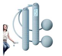 yupeuooe Weighted Jump Rope for Fitness - Digital Counting Jump Rope | Adjustable Weighted Cordless, Fitness Exercise Training for Home
