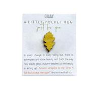 yupeuooe Wood Fall Leaves Pocket Hug - Hug Maple Wooden Keepsake - Pocket Hugs Bulk Keepsake Ornament for Kids, Friends, Family, Couple