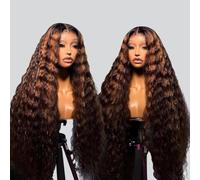 YUPEWG 13 x 4 x 1 x 1 T Part Lace Front Wig 5.1 x 1.5 x 0.4 Inches Synthetic Lace Front Wig Pre Knotted with Small Knots on All Sides Middle Parting 4 Inches