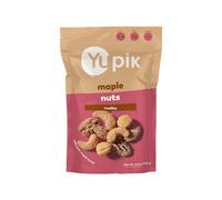Yupik Mixed Maple Nuts 155g Gluten Free Snack Kosher GMO Free Maple Glazed Nuts with Pure Maple Syrup Dry Roasted Almonds Cashews Pecan Hazelnuts Cozy