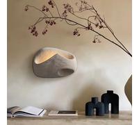 YUPIN Wabi-Sabi Cement Wall Lamp Lighting Fixture Creative Design Industrial Concrete Wall Light G4 Warm Light Vintage Bedside Wall Sconce For Corridor Bedroom Living Room Coffee Shop(C,small)