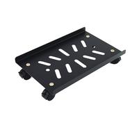 YuPinDiZu Metal Computer Tower Stand, PC Stand for Floor Mobile CPU Stand with 4 Rolling Caster Wheels Fits Most PC Under Desk,Ventilated CPU Holder PC Floor Cart for Office and Gamers(15.7 x 10inch)