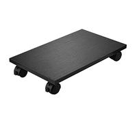 YuPinDiZu PC Stand Computer Tower Stand Cart Floor PC Stand CPU Holder with 4 Caster Wheels Under Desk,NO Assemble (Black)
