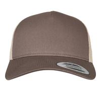 Yupoong 5-Panel Retro Trucker 2-Tone Cap Hat Beanie Mesh One Snapback Flexfit