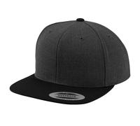 Yupoong Classic Two Tone Snapback Cap in Charcoal Yupoong Charcoal One Size