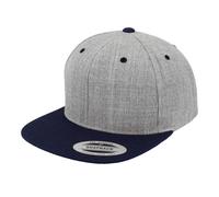 Yupoong Classic Two Tone Snapback Cap in Grey Yupoong Grey One Size
