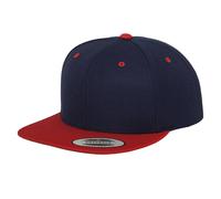 Yupoong Classic Two Tone Snapback Cap in Navy Yupoong Navy One Size