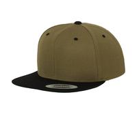 Yupoong Classic Two Tone Snapback Cap in Olive Yupoong Olive One Size