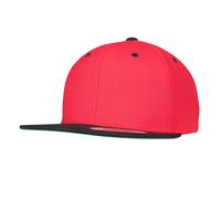 Yupoong Classic Two Tone Snapback Cap in Red Yupoong Red One Size