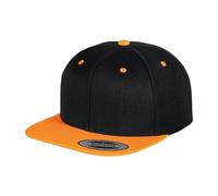 Yupoong Classic Two Tone Snapback Cap in True Black Yupoong True Black One Size
