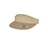 Yupoong Flat Round Visor Cap Basecap Sonnenschutz Textil-Strap Unisex Visor-Look