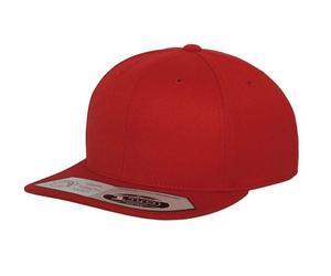 Yupoong Flexfit 110 Plain Fitted Snapback Cap Red