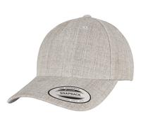 Yupoong Flexfit 5 Panel Snapback Cap in Grey Yupoong Grey One Size