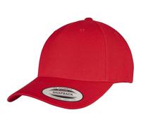 Yupoong Flexfit 5 Panel Snapback Cap in Red Yupoong Red One Size