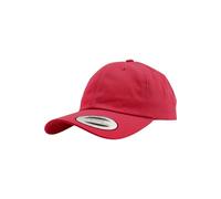 Yupoong Flexfit 6-panel Baseball Cap With Buckle in Dark Pink Yupoong Dark Pink One Size