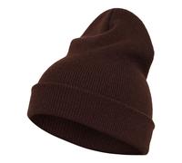 Yupoong Flexfit Heavyweight Long Beanie Winter Hat in Brown Yupoong Brown One Size
