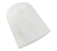 Yupoong Flexfit Heavyweight Long Beanie Winter Hat in White Yupoong White One Size
