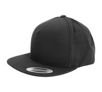 Flexfit Plain Classic 5 Panel Snapback Cap Pack of 2 Yupoong Black One Size