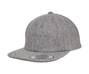 Yupoong Melton Strapback Cap US Cap 6 Panel Wool Winter Baseball Cap Flexfit Hat