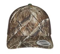 Yupoong Men's 6606RC Retro Tree Camo Classic Trucker Cap in Brown Yupoong Brown One Size