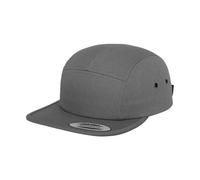 Yupoong Men's Classic 5 Panel Jockey Cap in Dark Grey Yupoong Dark Grey One Size