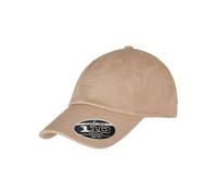 Yupoong Men's Flexfit Alpha Washing Baseball Cap in Khaki Yupoong Khaki One Size