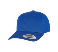 Yupoong Men's Flexfit Classic Curved Snapback Cap in Blue Yupoong Blue One Size