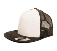 Yupoong Men's Flexfit Classic Trucker Snapback Cap in Light Brown Yupoong Light Brown One Size