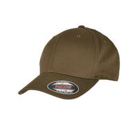 Yupoong Men's Flexfit Cotton Baseball Cap in Dark Olive | Size: S/M Yupoong Dark Olive S/M