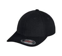 Yupoong Men's Flexfit Double Jersey Cap in Black | Size: S/M Yupoong Black S/M