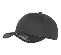 Yupoong Men's Flexfit Fitted Baseball Cap in Dark Grey | Size: S/M Yupoong Dark Grey S/M