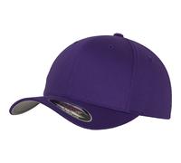 Yupoong Men's Flexfit Fitted Baseball Cap in Purple | Size: S/M Yupoong Purple S/M
