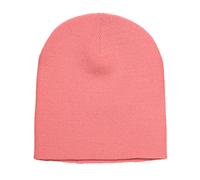 Yupoong Men's Flexfit Heavyweight Standard Beanie Winter Hat in Coral Yupoong Coral One Size